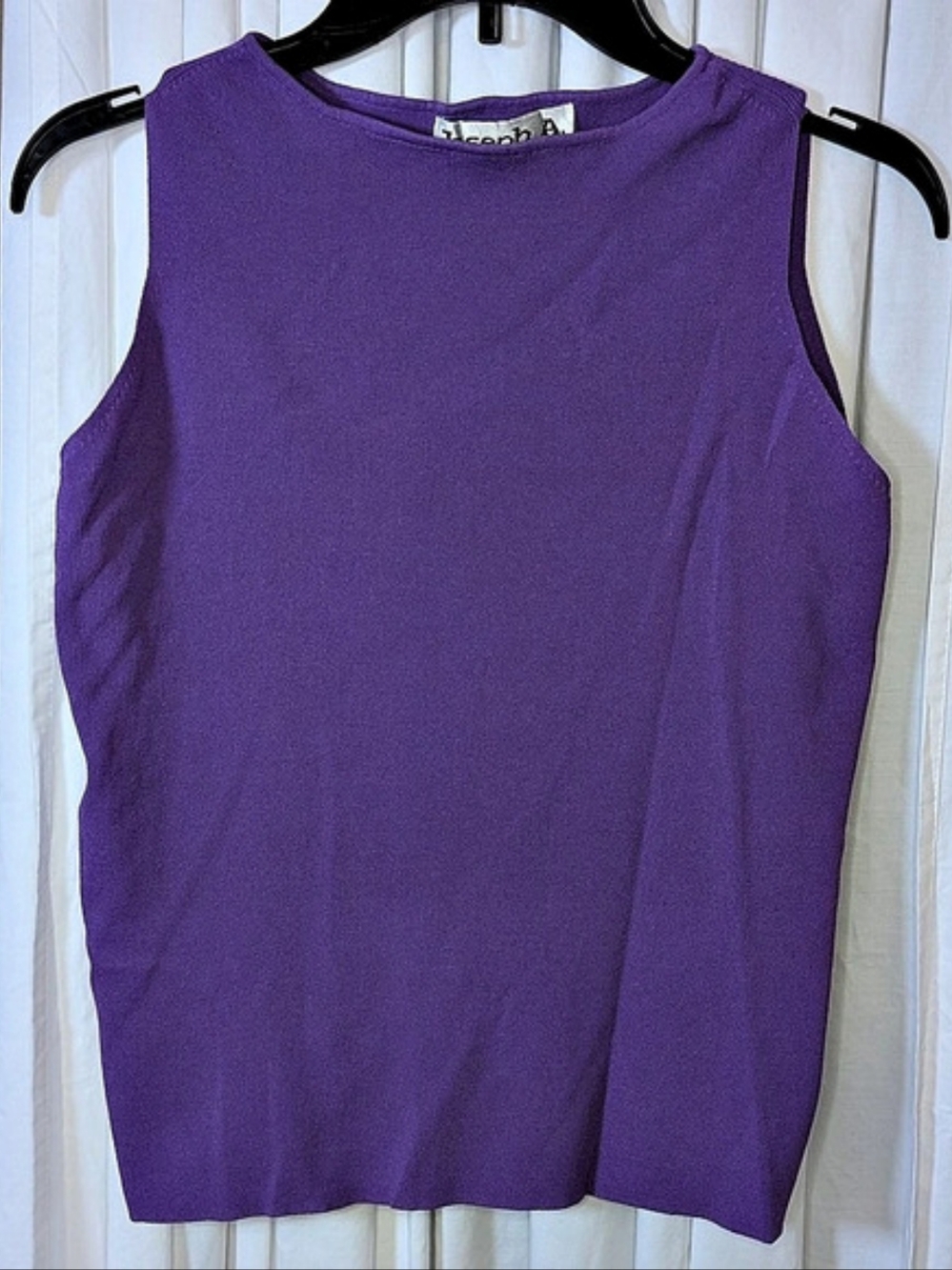 Joseph A. Sleeveless Knit Tank Top in Purple Size Large